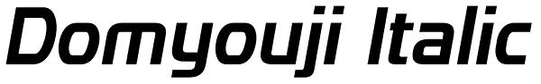 Domyouji Italic Font