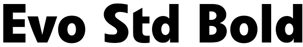 Evo Std Bold Font