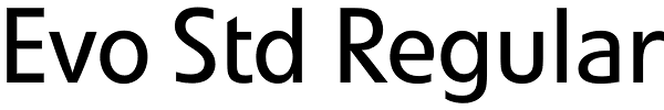 Evo Std Regular Font