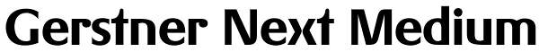 Gerstner Next Medium Font