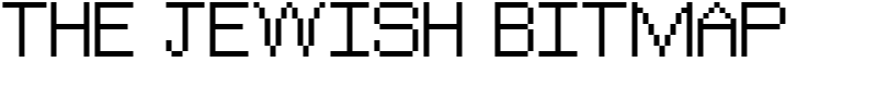 The Jewish Bitmap Font