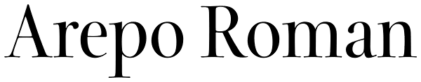 Arepo Roman Font