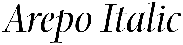 Arepo Italic Font