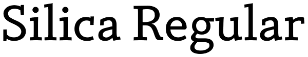 Silica Regular Font