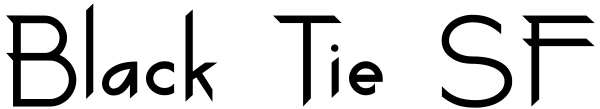 Black Tie SF Font