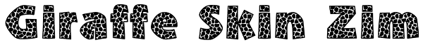 Giraffe Skin Zim Font