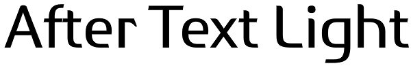 After Text Light Font