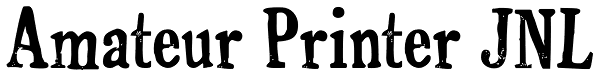 Amateur Printer JNL Font