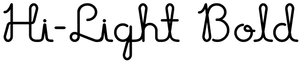 Hi-Light Bold Font