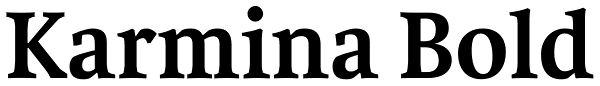 Karmina Bold Font