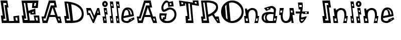 LEADvilleASTROnaut Inline Font