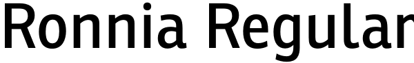 Ronnia Regular Font