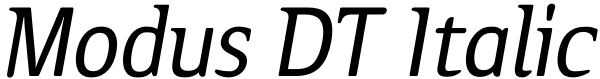 Modus DT Italic Font