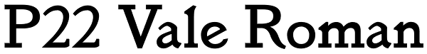 P22 Vale Roman Font