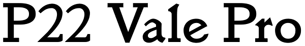 P22 Vale Pro Font