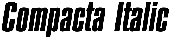 Compacta Italic Font