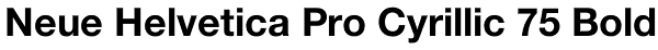 Neue Helvetica Pro Cyrillic 75 Bold Font