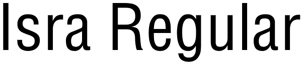 Isra Regular Font