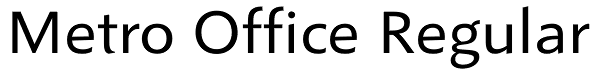 Metro Office Regular Font