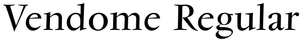 Vendome Regular Font