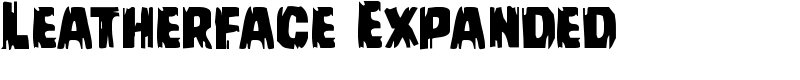 Leatherface Expanded Font