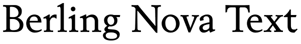 Berling Nova Text Font