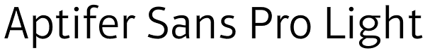Aptifer Sans Pro Light Font