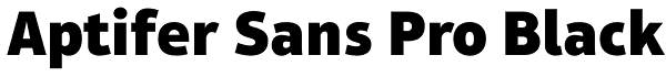 Aptifer Sans Pro Black Font