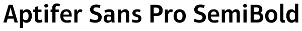Aptifer Sans Pro SemiBold Font