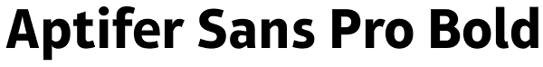 Aptifer Sans Pro Bold Font