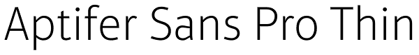 Aptifer Sans Pro Thin Font