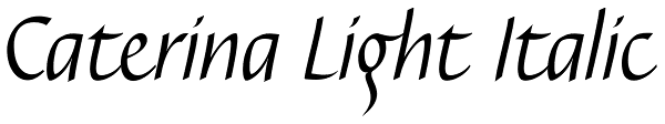 Caterina Light Italic Font