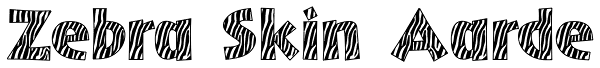 Zebra Skin Aarde Font