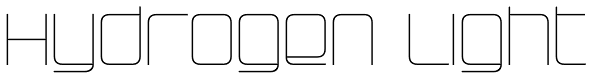 Hydrogen Light Font