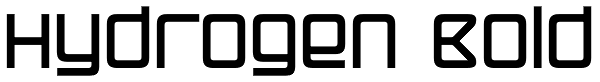 Hydrogen Bold Font