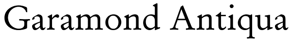 Garamond Antiqua Font