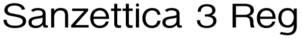 Sanzettica 3 Reg Font