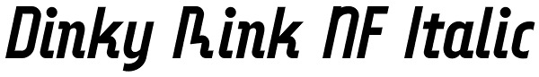 Dinky Rink NF Italic Font