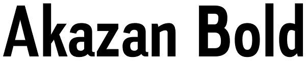 Akazan Bold Font