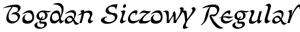 Bogdan Siczowy Regular Font