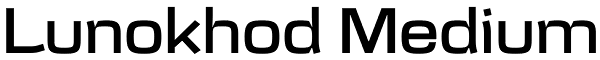 Lunokhod Medium Font