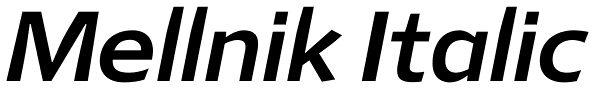 Mellnik Italic Font