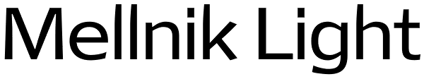 Mellnik Light Font