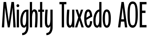 Mighty Tuxedo AOE Font