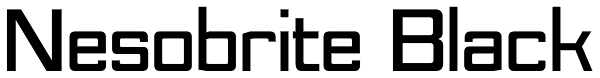 Nesobrite Black Font