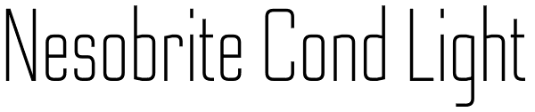 Nesobrite Cond Light Font