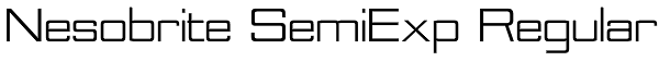 Nesobrite SemiExp Regular Font