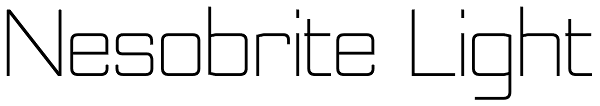 Nesobrite Light Font