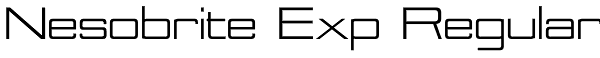 Nesobrite Exp Regular Font