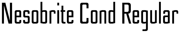 Nesobrite Cond Regular Font